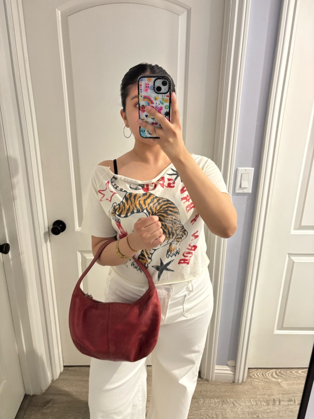 Vintage Coach Ergo 9219 Red Leather Hobo Shoulder Bag Y2K Slouchy Cowhide Purse - Picture 3 of 11